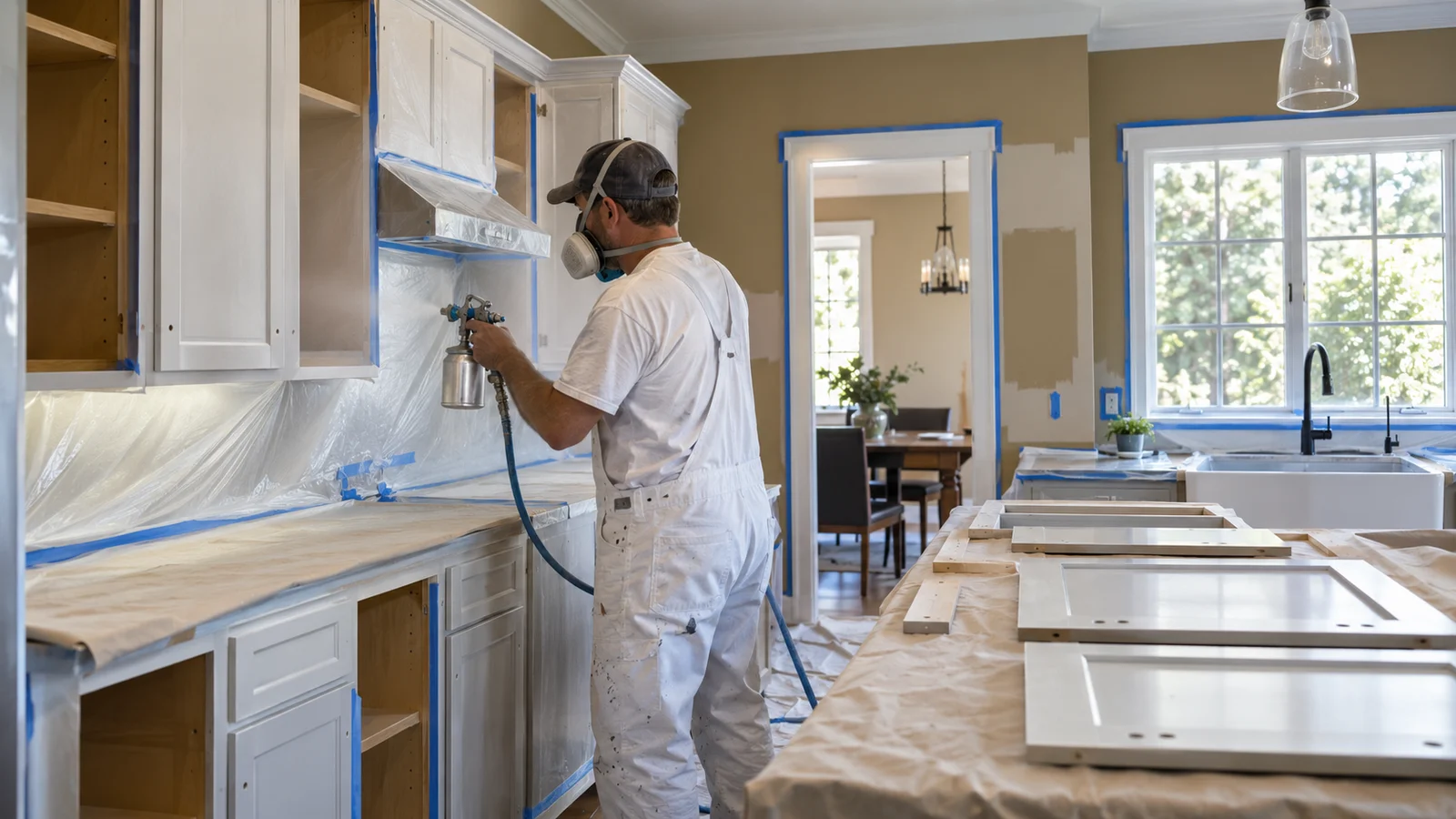 Should You Paint Kitchen Cabinets Before or After Repainting the Walls?