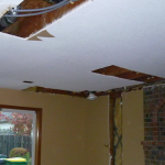 interior damage repair, before
