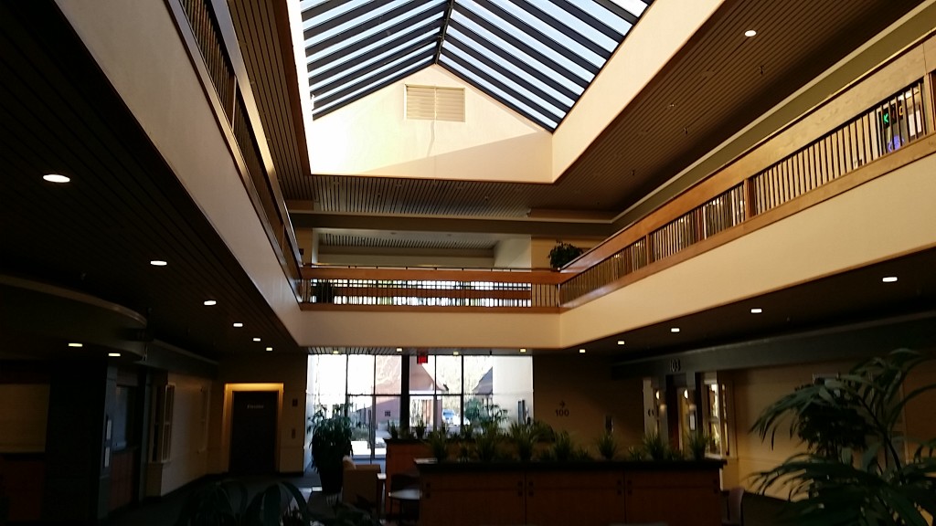 Interior commercial painting in Portland Oregon. Cascade painting and restoration. tenant improvement painting.