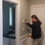 Interior residential Drywall Repairs West Linn-Cascade Painting and Restoration in progress Cascade painting and restoration