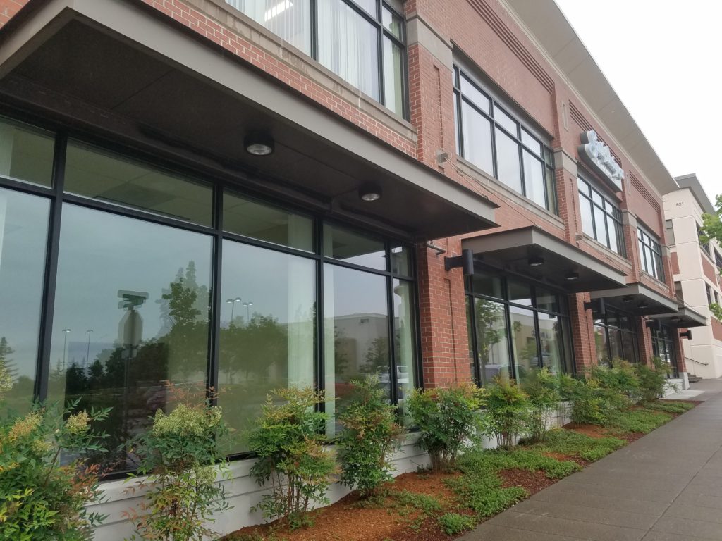 Exterior commercial painting in portland Oregon.