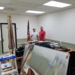 Interior commercial painting in Portland Oregon. Cascade painting and restoration tenant improvement interior repaint, team photo