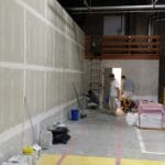 Interior commercial painting in Portland Oregon. Cascade painting and restoration in progress warehouse