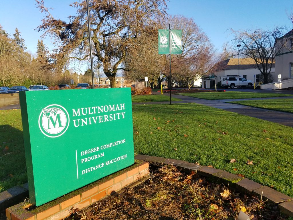 Exterior commercial painting in portland Oregon. brand