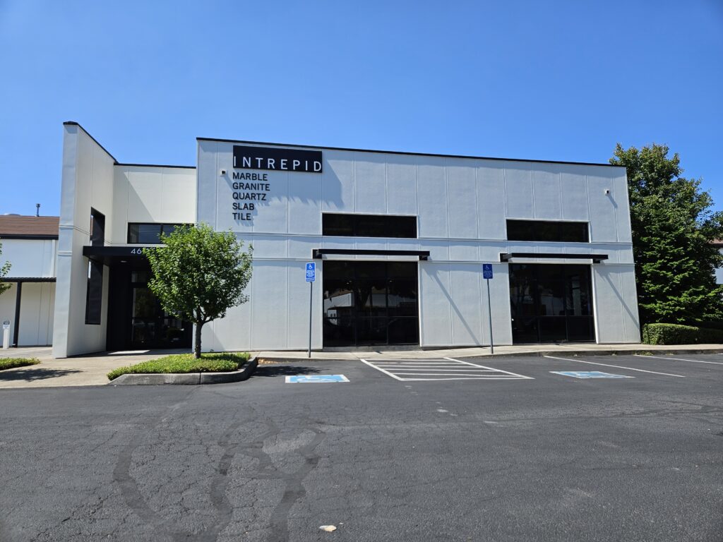 Exterior commercial painting in portland Oregon. Cascade painting and restoration. intrepid marble warehouse